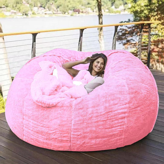 Great DEAL! Lazy Sofa Bean Bag Chair Foam Furniture Bean Bag with FILLING