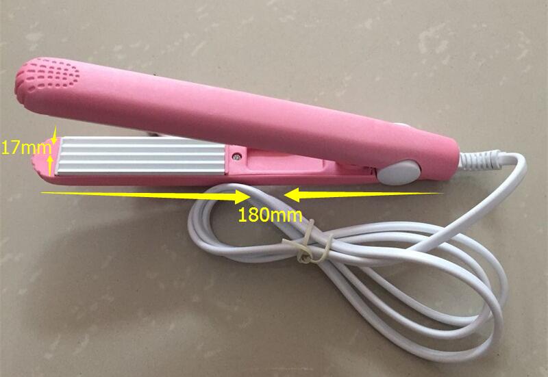 2020 New Mini Electronic Corrugation Rectifier Ceramic Hair Straightener Chapinha Straightening Corrugated Irons Hair Crimper