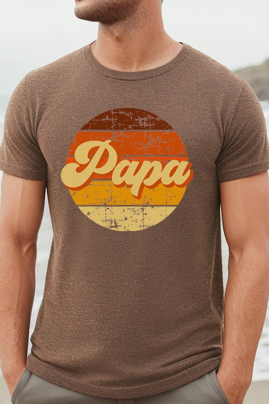 A Perfect Dad Gifts= Papa Circle Graphic Tee