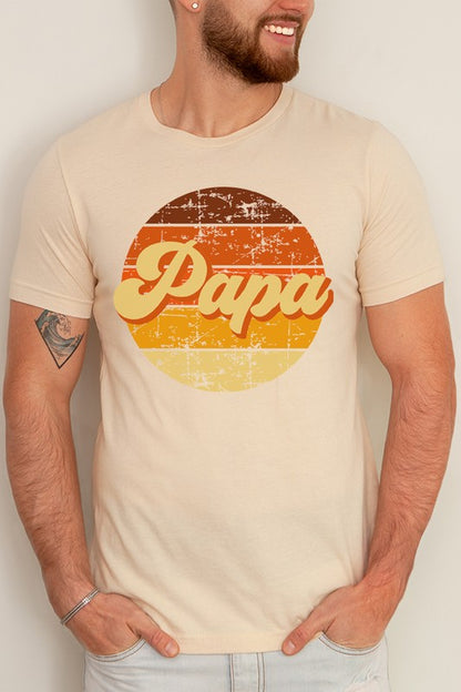 A Perfect Dad Gifts= Papa Circle Graphic Tee