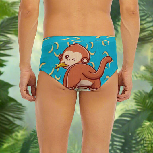 Monkey Gone Bananas Men's Triangle Low-rise Underwear