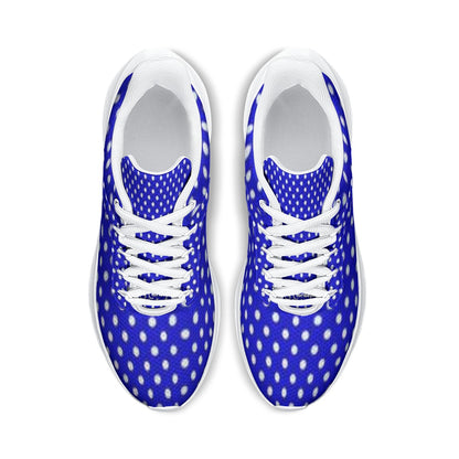 Women's Blue Polka Dot Road Running Shoes  - Women's Casual Comfortable Athletic Shoes