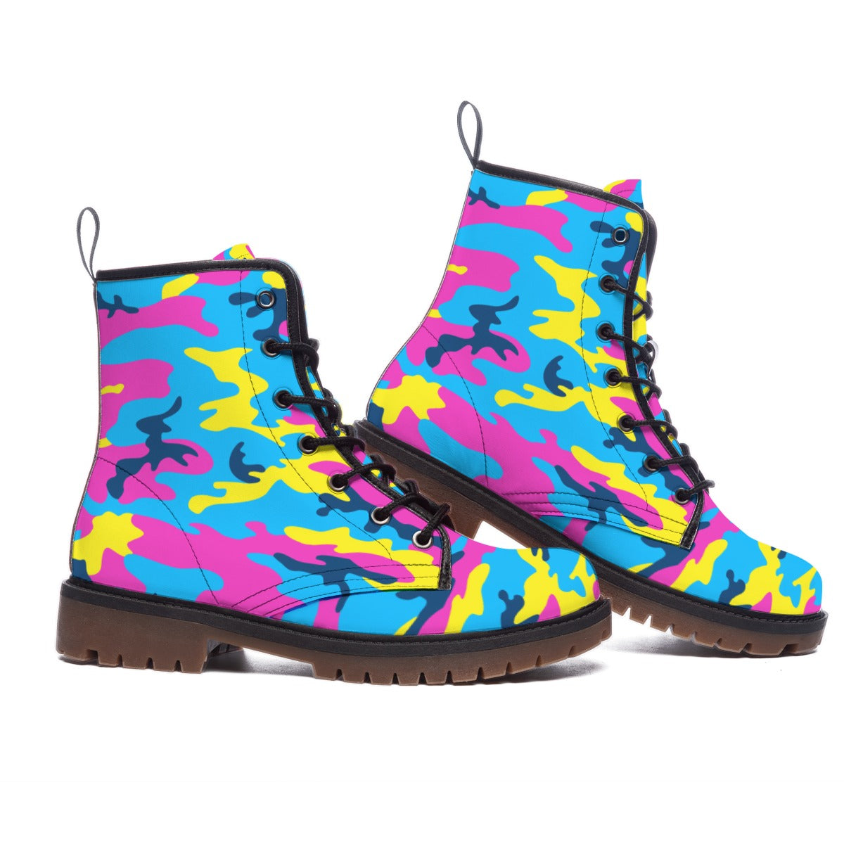 Women's Neon Camo Lumber Jill Designer Boots Breathable & Stylish