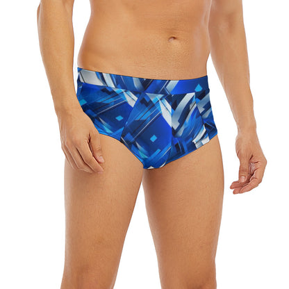 Men's Blue Shards Design Briefs