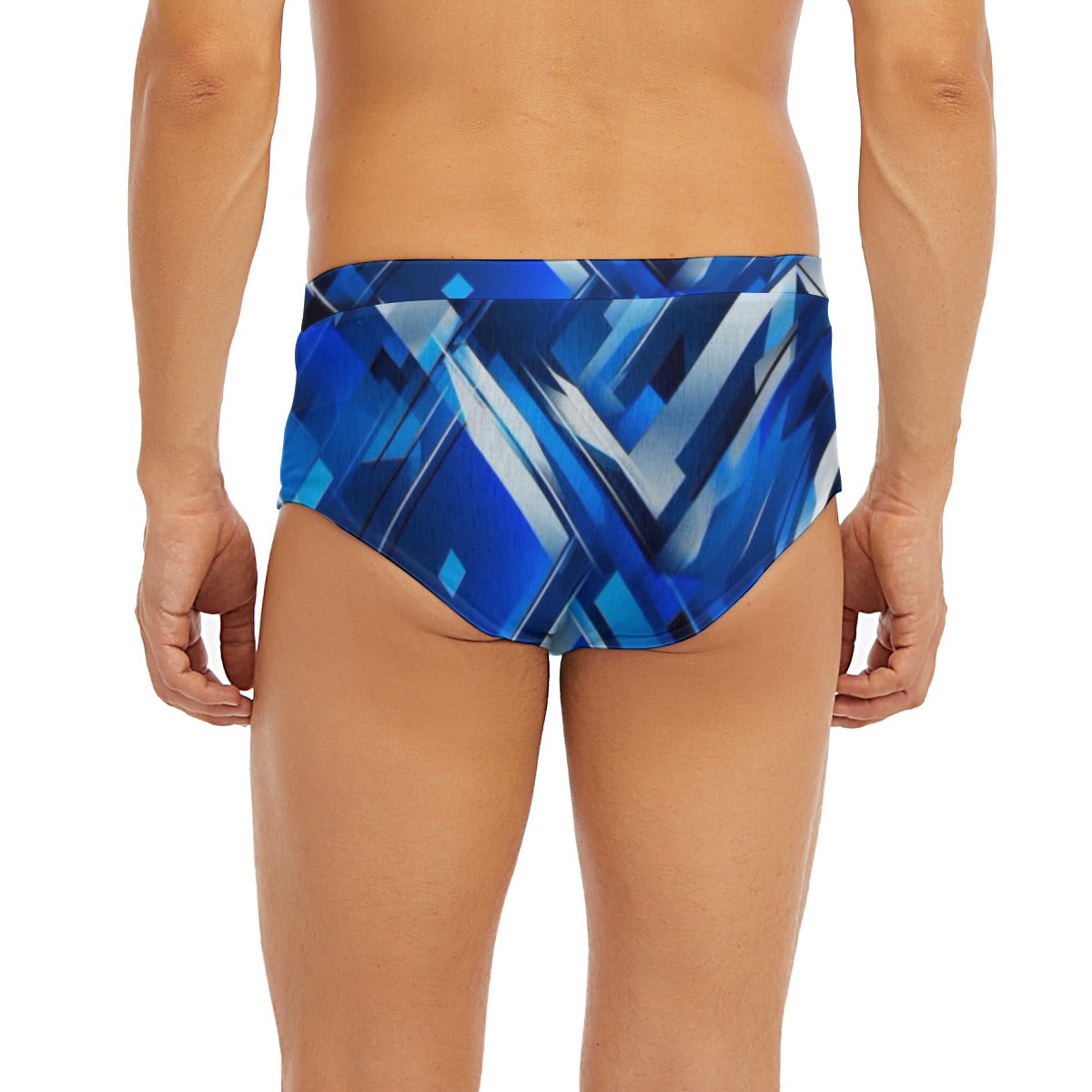 Men's Blue Shards Design Briefs