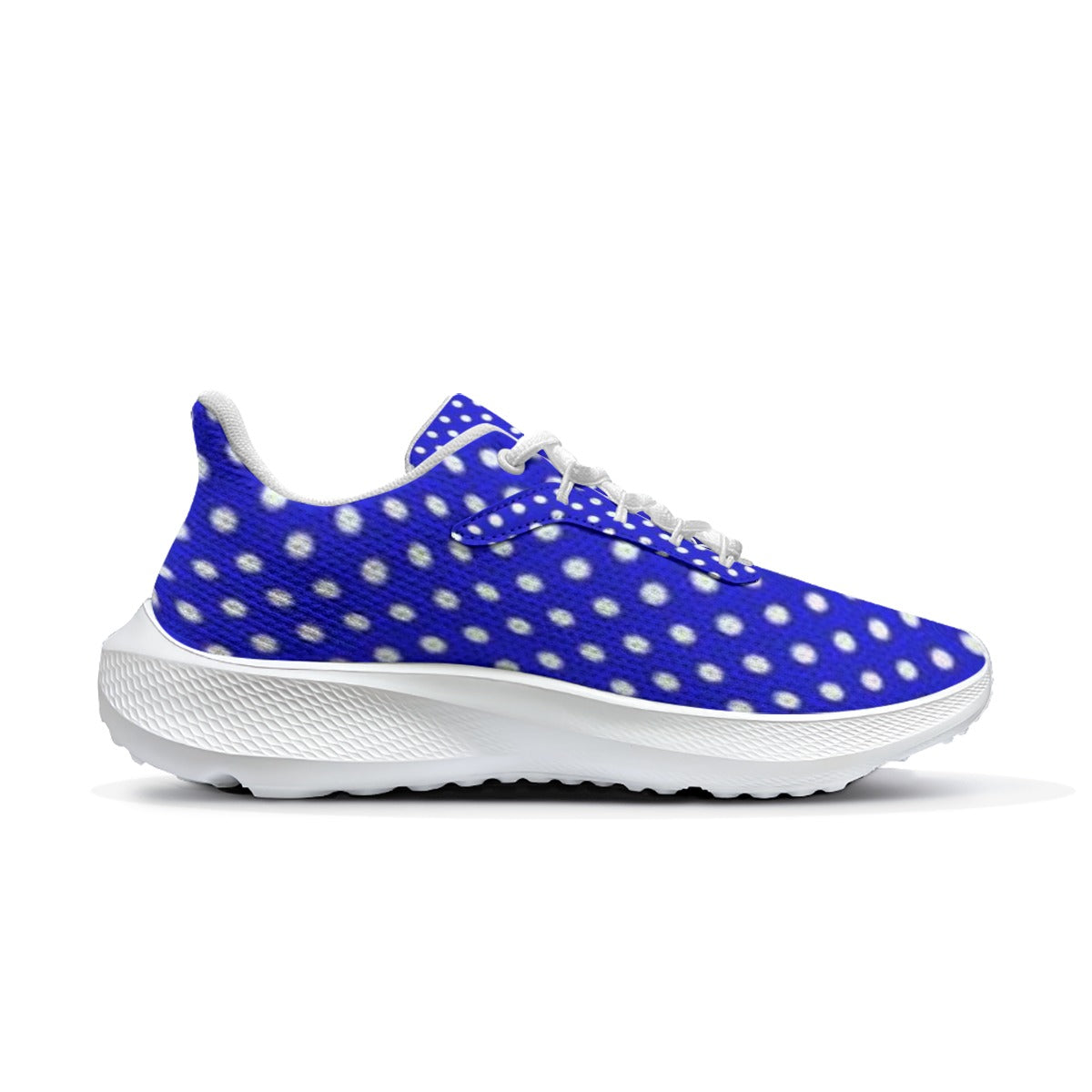 Women's Blue Polka Dot Road Running Shoes  - Women's Casual Comfortable Athletic Shoes