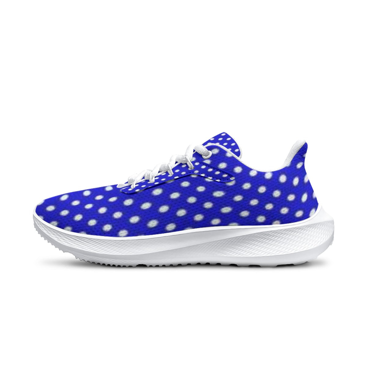 Women's Blue Polka Dot Road Running Shoes  - Women's Casual Comfortable Athletic Shoes