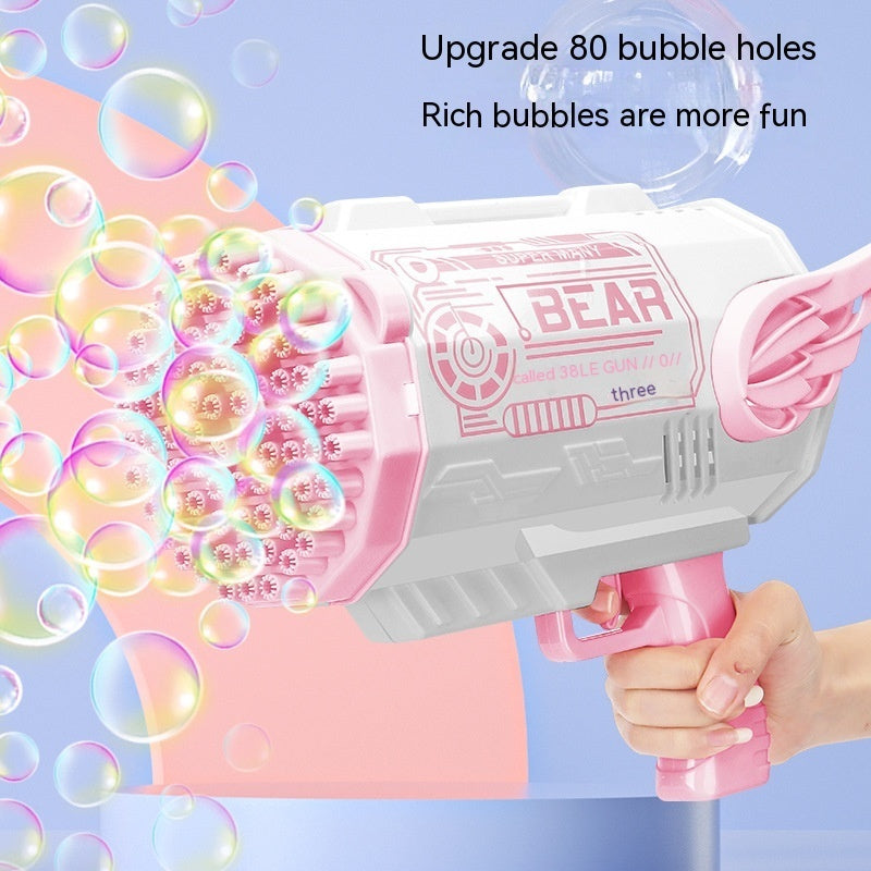 Bazooka Bubble Machine Children's Toys 80 Holes