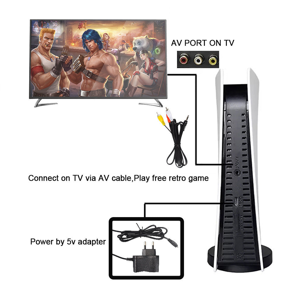 VIDEO GAME CONSOLE Nostalgic Retro P5 Mini TV GS5 Wired Family Game Console 620 Games